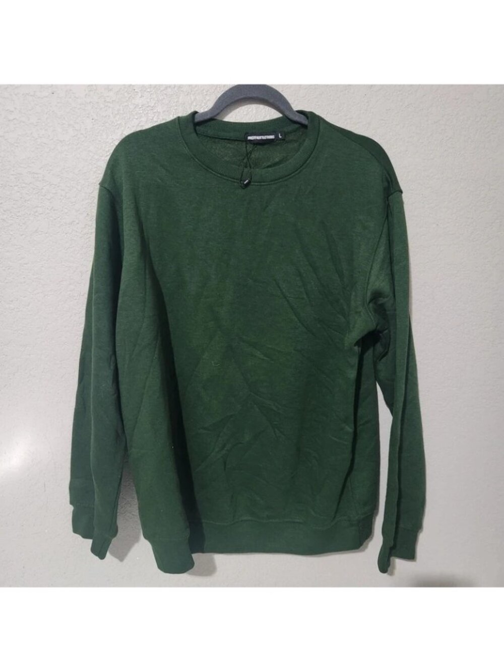 Pretty Little Thing sweatshirt sweater green large